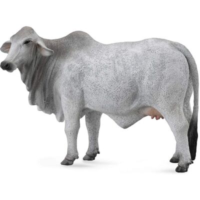 Figurine Animale Vache Brahman CollectA - Grande, Grise, Réaliste Figurine Animale Vache Brahman CollectA - Grande, Grise, Réaliste