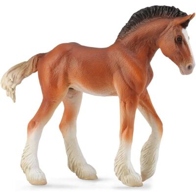 CollectA Bay Clydesdale Fohlen Modellpferd - Realistisch, Handgeschnitzt CollectA Bay Clydesdale Fohlen Modellpferd - Realistisch, Handgeschnitzt