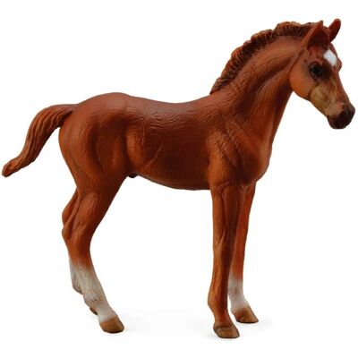 CollectA Chestnut Vollblutfohlen Modell - Pferdefigurine CollectA Chestnut Vollblutfohlen Modell - Pferdefigurine