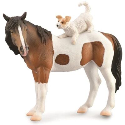 CollectA Pferd und Terrier Figur - Extra Large - Pferd und Hund CollectA Pferd und Terrier Figur - Extra Large - Pferd und Hund