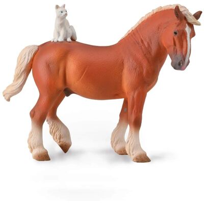 CollectA Zugpferd - Realistisches Tiermodell, Extra Groß CollectA Zugpferd - Realistisches Tiermodell, Extra Groß