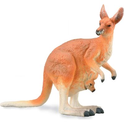 Collecta Rood Kangoeroe - Dierfiguur - 12x9.3cm Collecta Rood Kangoeroe - Dierfiguur - 12x9.3cm