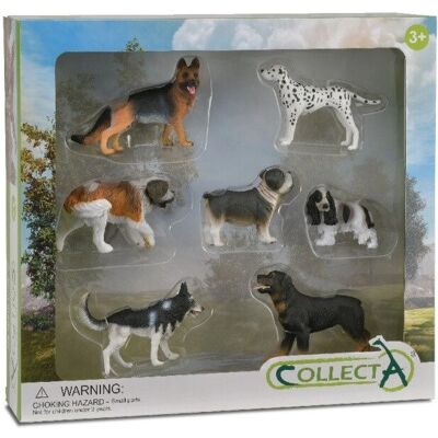 Zestaw 7 figurek psów Collecta - Realistyczne, Bezpieczne, Nietoksyczne Zestaw 7 figurek psów Collecta - Realistyczne, Bezpieczne, Nietoksyczne