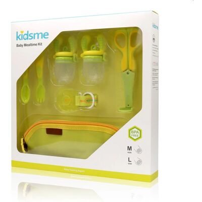 KidsMe Silikonmatningsset - 2-Pack - M - Klar - Baby Food Accessory KidsMe Silikonmatningsset - 2-Pack - M - Klar - Baby Food Accessory