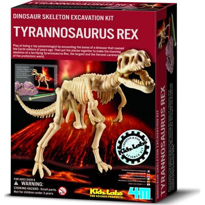 Kit di scavo scheletro T-Rex KidzLabs - Gioco educativo Kit di scavo scheletro T-Rex KidzLabs - Gioco educativo