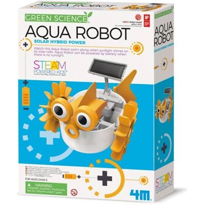1x Robot aquatique 4M Science Verte Hybride Solaire - Jouet scientifique 1x Robot aquatique 4M Science Verte Hybride Solaire - Jouet scientifique