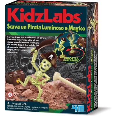 4M - Leuchtender Magnetischer Piratenskelett-Spielzeug - Wissenschaftliches Spaß 4M - Leuchtender Magnetischer Piratenskelett-Spielzeug - Wissenschaftliches Spaß