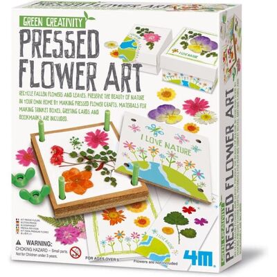 Arte con Fiori Pressati Riciclati di Green Creativity - Kit per bambini Arte con Fiori Pressati Riciclati di Green Creativity - Kit per bambini