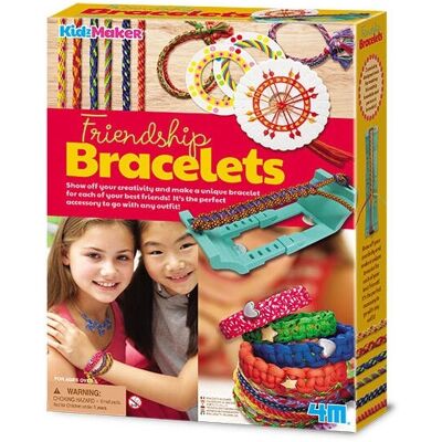 KidzMaker 9 Friendship Bracelets Kit - Creative Craft Set KidzMaker 9 Friendship Bracelets Kit - Creative Craft Set