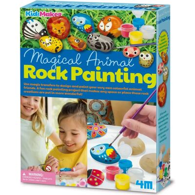 KidzMaker - Magical Animal Rock Painting - Art Craft Kit KidzMaker - Magical Animal Rock Painting - Art Craft Kit