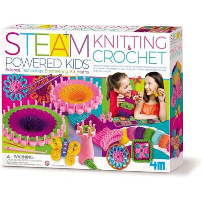 4M Creative Craft Set - Learn to Knit and Crochet - Suitable for Kids 5+ 4M Creative Craft Set - Learn to Knit and Crochet - Suitable for Kids 5+