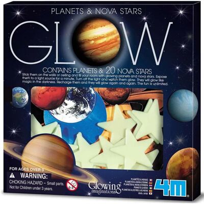 4M 9 planet i 20 fosforyzujących gwiazd - Naklejki na ścianę 4M 9 planet i 20 fosforyzujących gwiazd - Naklejki na ścianę