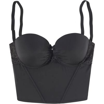 LASCANA Schwarze Korsage Modell 85 mit Herausnehmbaren Push-up LASCANA Schwarze Korsage Modell 85 mit Herausnehmbaren Push-up