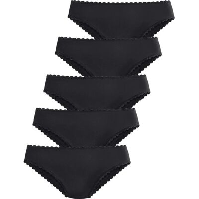 PETITE FLEUR Microfaser Schwarz Hochsitz Unterwäsche - Unterwäsche PETITE FLEUR Microfaser Schwarz Hochsitz Unterwäsche - Unterwäsche