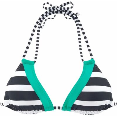 KANGAROOS Anita Microfaser gestreifter Triangel-Bikini-Top - Damen-Bikini-Oberteil KANGAROOS Anita Microfaser gestreifter Triangel-Bikini-Top - Damen-Bikini-Oberteil