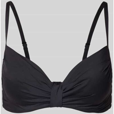 LASCANA Schwarzes Bikinioberteil - 38F - Gepolstert, Verstellbar, Nahtlos LASCANA Schwarzes Bikinioberteil - 38F - Gepolstert, Verstellbar, Nahtlos