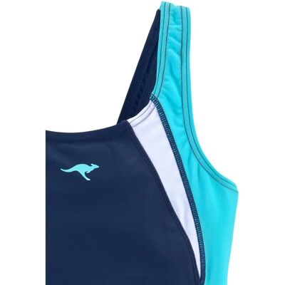 KANGAROOS 164 Blau Sportlicher Kontrast Badeanzug - Badeanzug KANGAROOS 164 Blau Sportlicher Kontrast Badeanzug - Badeanzug
