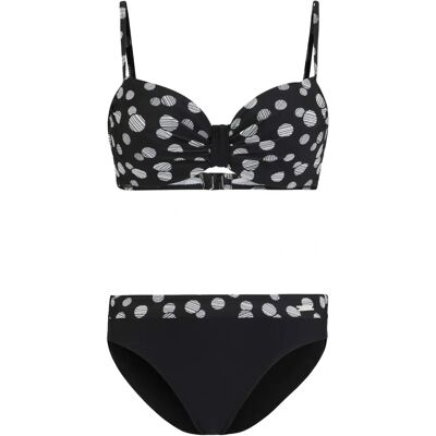 LASCANA Bøjlebikini - Prikket design - Sort-hvid - Badeværelseudstyr LASCANA Bøjlebikini - Prikket design - Sort-hvid - Badeværelseudstyr