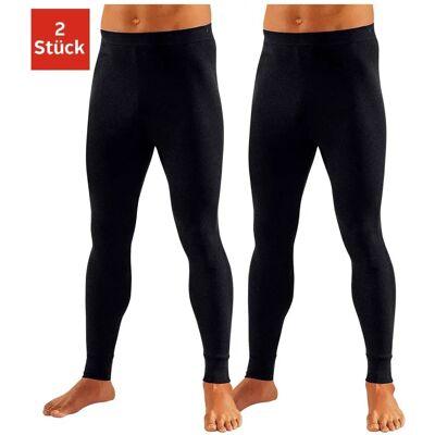 CLIPPER Herren Lange Unterhose Gr. 8 (8) Schwarz Feinripp - Long Underwear CLIPPER Herren Lange Unterhose Gr. 8 (8) Schwarz Feinripp - Long Underwear