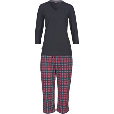 H.I.S Pink Modell 44/46 V-Ausschnitt 3/4-Ärmel Pyjama H.I.S Pink Modell 44/46 V-Ausschnitt 3/4-Ärmel Pyjama