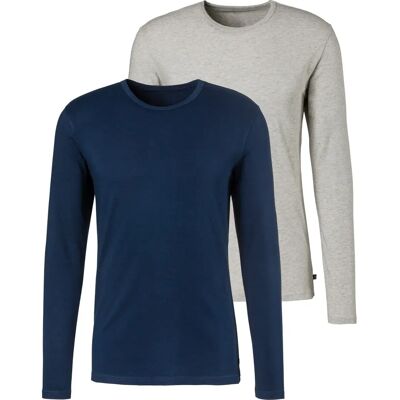 H.I.S Langarmshirt M - Basic, Blau, Jersey - Langarm H.I.S Langarmshirt M - Basic, Blau, Jersey - Langarm