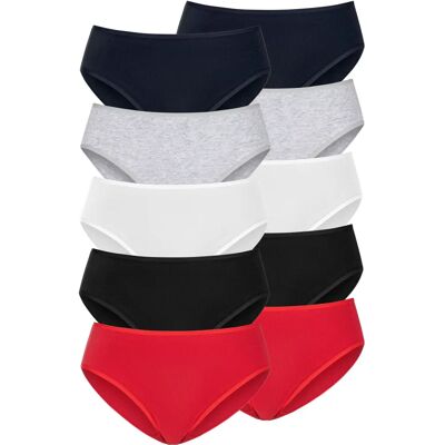 PETITE FLEUR Baumwoll-Unterwäsche - 44/46 - 10 Stück PETITE FLEUR Baumwoll-Unterwäsche - 44/46 - 10 Stück