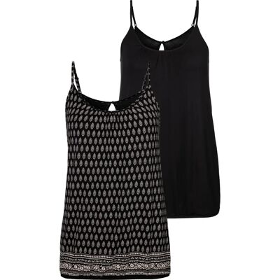 LASCANA Tiefes Hals Viskose Stretch Top - Top LASCANA Tiefes Hals Viskose Stretch Top - Top
