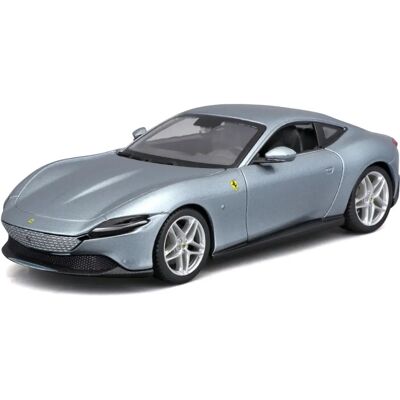 Bburago Ferrari Roma 1:24 Gris - Voiture Modèle Bburago Ferrari Roma 1:24 Gris - Voiture Modèle