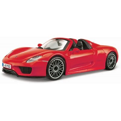 Porsche 918 Spyder Rot Burago Modellauto - Blechmodell, Vorgefertigt Porsche 918 Spyder Rot Burago Modellauto - Blechmodell, Vorgefertigt