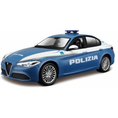 Bburago Alfa Romeo Giulia Polizia - Voiture de Police - 1:24 Bburago Alfa Romeo Giulia Polizia - Voiture de Police - 1:24
