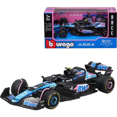 Burago Alpine F1 A524 Pierre Gasly Grand Prix Japonia Miniatura - 1:43 Burago Alpine F1 A524 Pierre Gasly Grand Prix Japonia Miniatura - 1:43