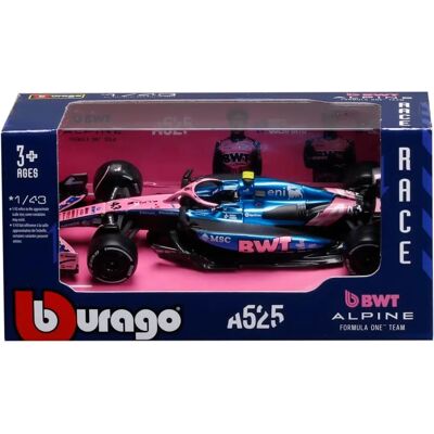 Burago Alpine F1 A525 Team BWT 43 Franco Colapinto - Speelgoedauto Burago Alpine F1 A525 Team BWT 43 Franco Colapinto - Speelgoedauto