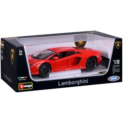 Burago Lamborghini Aventador LP700-4 Oranžová Měřítko 1:18 - Kovová miniatura Burago Lamborghini Aventador LP700-4 Oranžová Měřítko 1:18 - Kovová miniatura