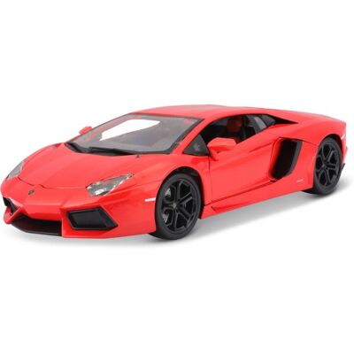 Burago Lamborghini Aventador LP700-4 Orange Échelle 1:18 - Voiture en métal - Publicité Burago Lamborghini Aventador LP700-4 Orange Échelle 1:18 - Voiture en métal - Publicité