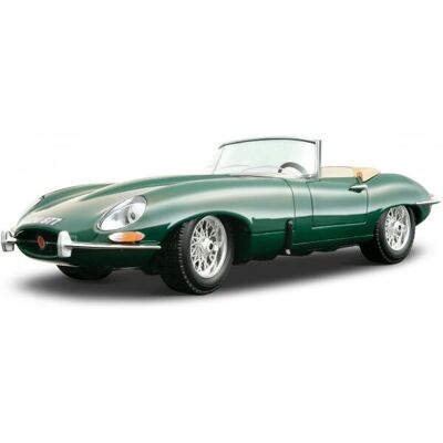 Bburago Jaguar E Type kabriolet 1:18 tmavě zelený - kovový model auta Bburago Jaguar E Type kabriolet 1:18 tmavě zelený - kovový model auta