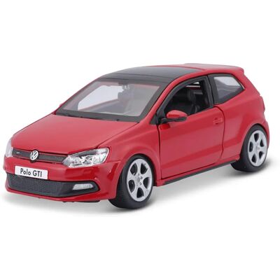 Bburago VW Polo GTI Mark 5 Červený - Model auta 1:24 Bburago VW Polo GTI Mark 5 Červený - Model auta 1:24