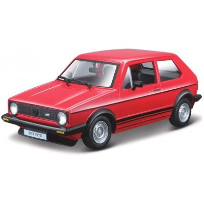 BBURAGO Volkswagen Golf Mk1 GTI - Modelo clássico escala 1:24 BBURAGO Volkswagen Golf Mk1 GTI - Modelo clássico escala 1:24