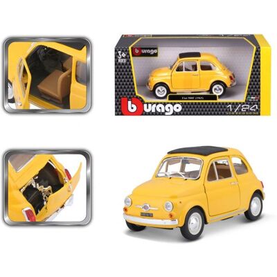 BURAGO Fiat 500 F 1965 Maßstab 1:24 - Modellauto BURAGO Fiat 500 F 1965 Maßstab 1:24 - Modellauto