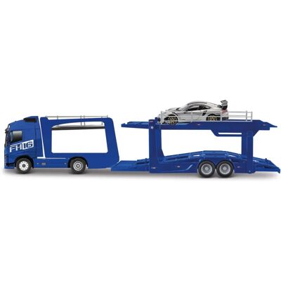 Bburago Volvo FH16 Transportér - Modrá, Měřítko 1:43 Bburago Volvo FH16 Transportér - Modrá, Měřítko 1:43