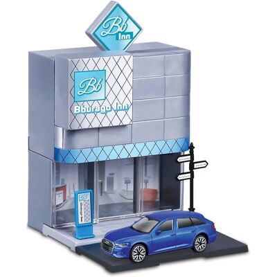 Bburago Stadt Hotel Modellauto Set - 1:43 Street Fire Bburago Stadt Hotel Modellauto Set - 1:43 Street Fire