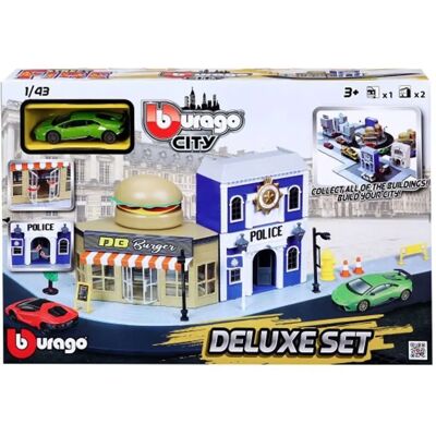 Ensemble Ville Police Bburago 18/31507 - Voiture Jouet 1:43 Ensemble Ville Police Bburago 18/31507 - Voiture Jouet 1:43