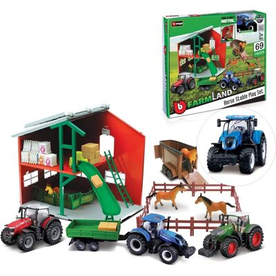 Stáj FENDT Farmland - Sada s Traktorem a Figurkami Stáj FENDT Farmland - Sada s Traktorem a Figurkami