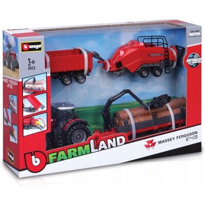 Bburago Massey Ferguson 8740s Model - Diecast - Měřítko 1:43 Bburago Massey Ferguson 8740s Model - Diecast - Měřítko 1:43
