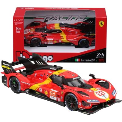 Ferrari 499P 3.0L Turbo V6 - Modelo em zamac Ferrari 499P 3.0L Turbo V6 - Modelo em zamac