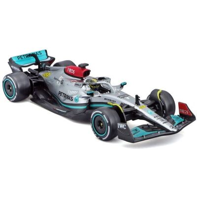 Bburago Mercedes W13 E Performance Model Car - F1 2022 - Silver Bburago Mercedes W13 E Performance Model Car - F1 2022 - Silver