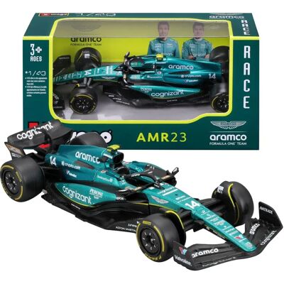 BBurago Aston Martin Aramco Cognizant Team AMR23 2023 #14 Fernando Alonso (18-38090-14) BBurago Aston Martin Aramco Cognizant Team AMR23 2023 #14 Fernando Alonso (18-38090-14)
