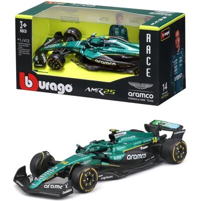 Burago AMR25 - Model samochodu F1 - Skala 1:43 Burago AMR25 - Model samochodu F1 - Skala 1:43