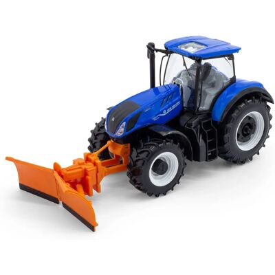 Bburago 1:32 New Holland T7.315 HD - Ciągnik z Pługiem Śnieżnym Bburago 1:32 New Holland T7.315 HD - Ciągnik z Pługiem Śnieżnym