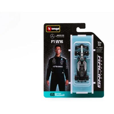 Bburago Mercedes F1 W16 2025 #63 - Spielzeugauto Bburago Mercedes F1 W16 2025 #63 - Spielzeugauto