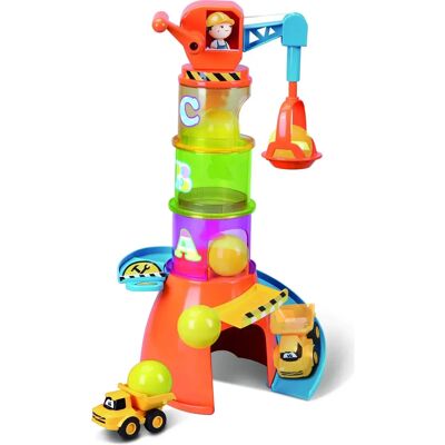 BB JUNIOR Volvo Stapelkran - Spielzeugset für Kinder BB JUNIOR Volvo Stapelkran - Spielzeugset für Kinder